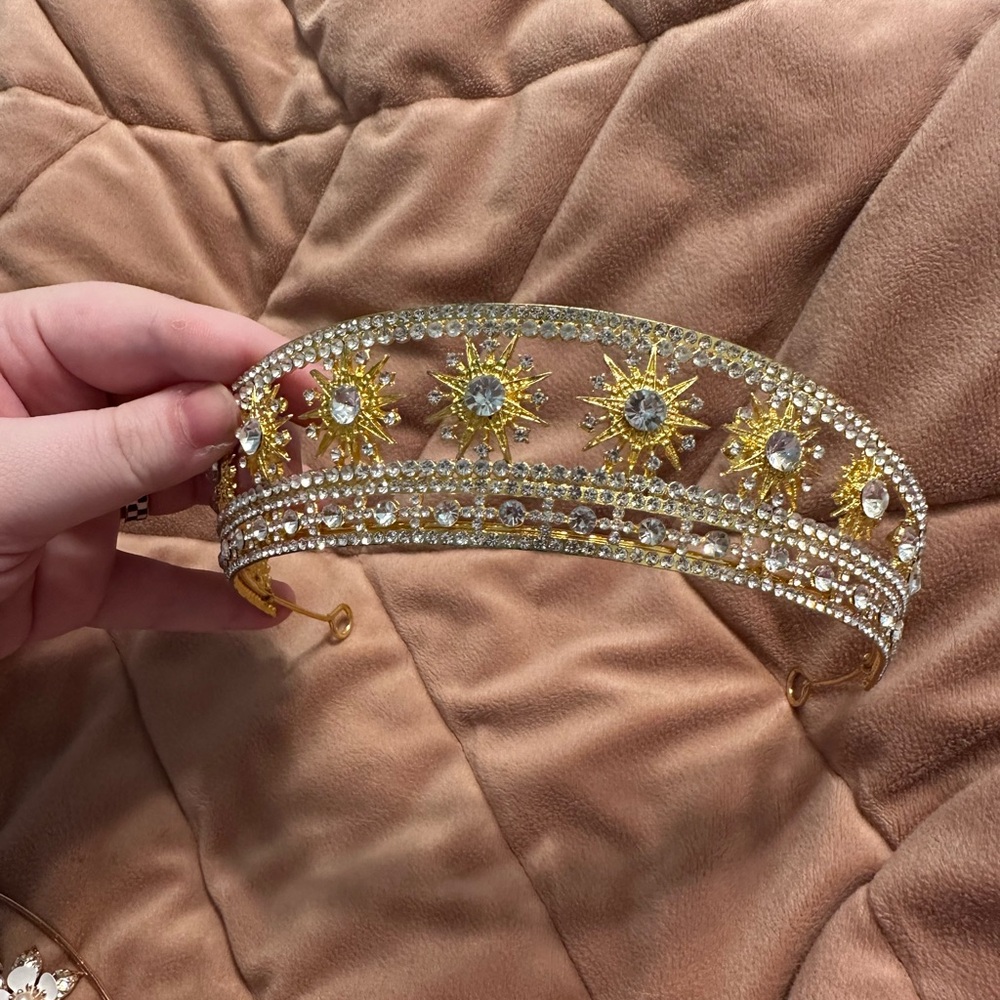 Elegant Gold and Silver Tiara